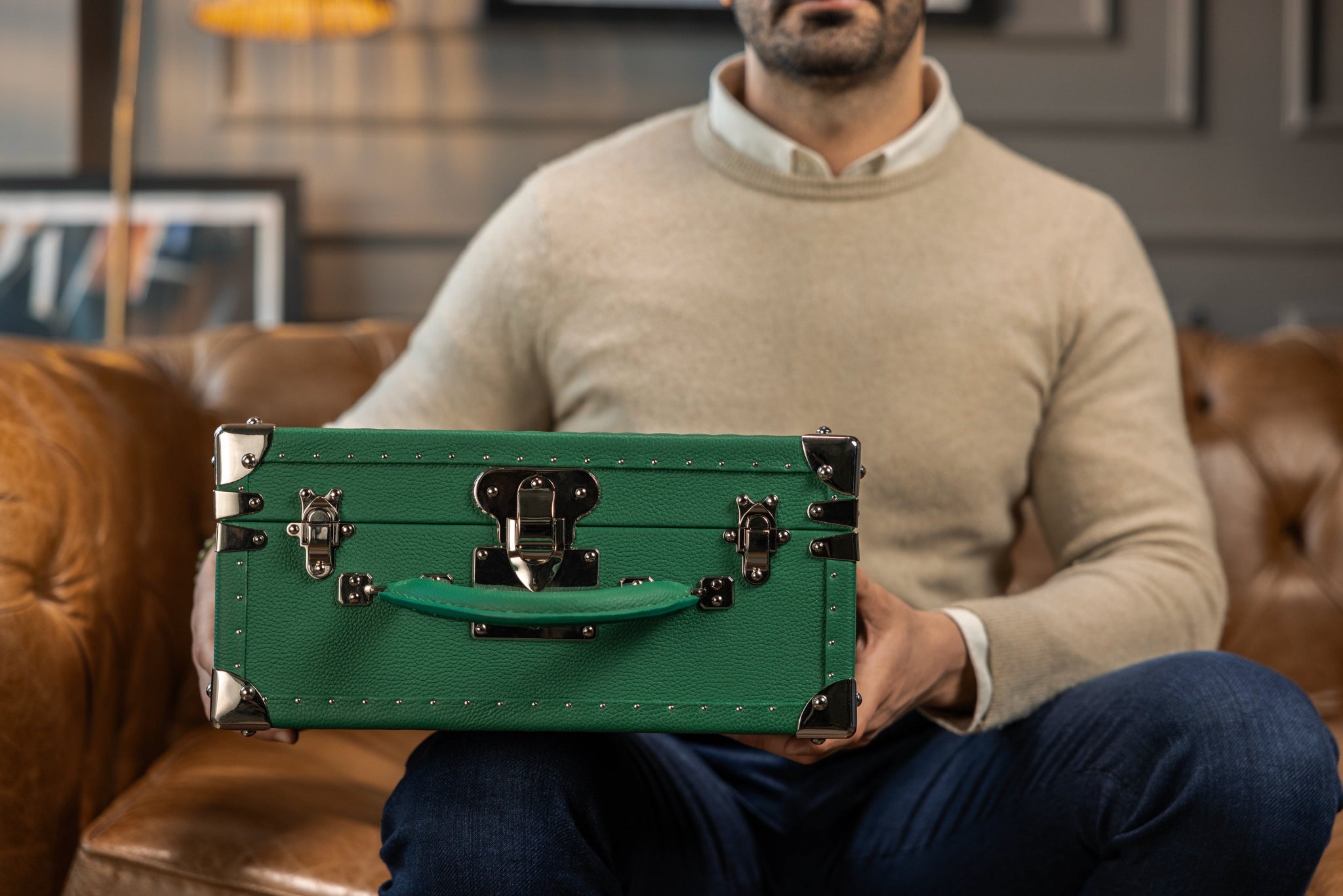 Bosphorus LeatherWatch Trunk - Togo Christmas Green