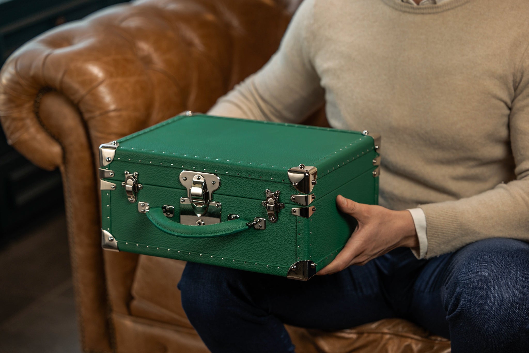 Bosphorus LeatherWatch Trunk - Togo Christmas Green