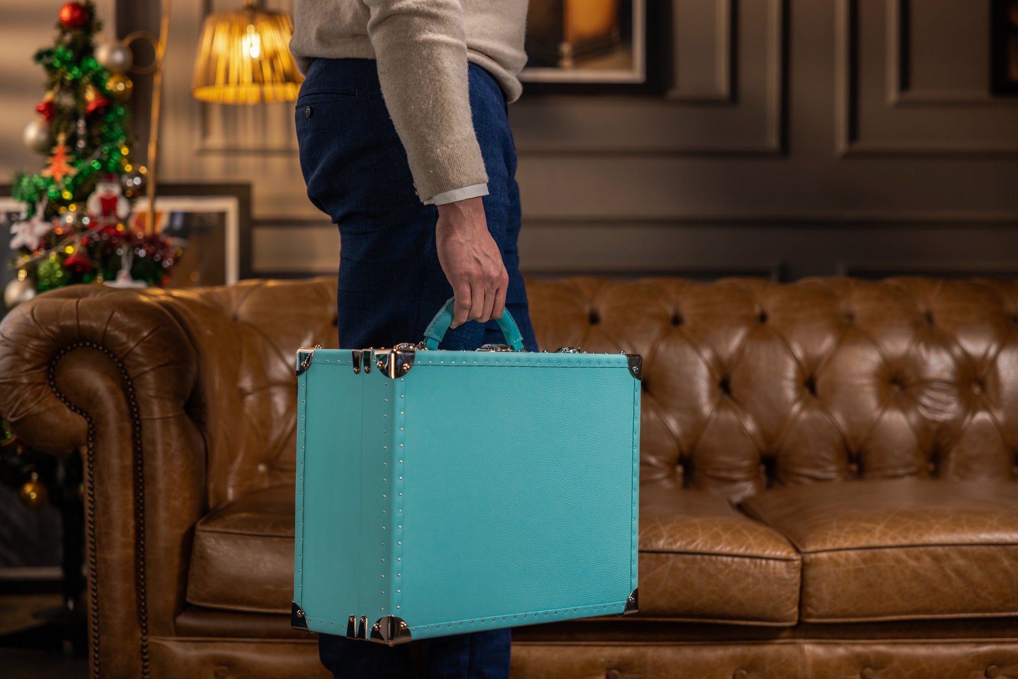 Bosphorus LeatherWatch Trunk - Togo Tiffany Blue