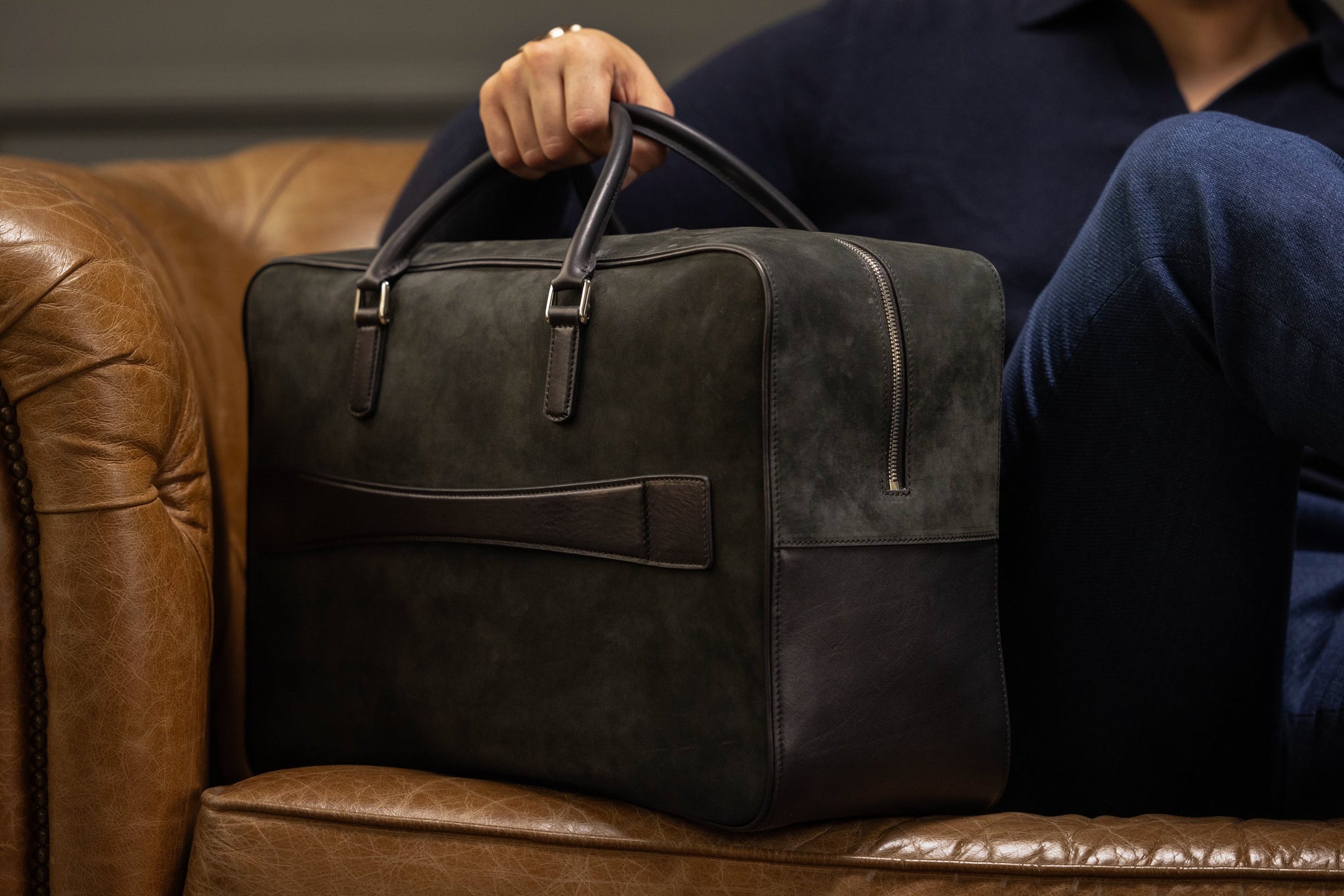 Bosphorus LeatherWeekender Bag - Nubuck Black