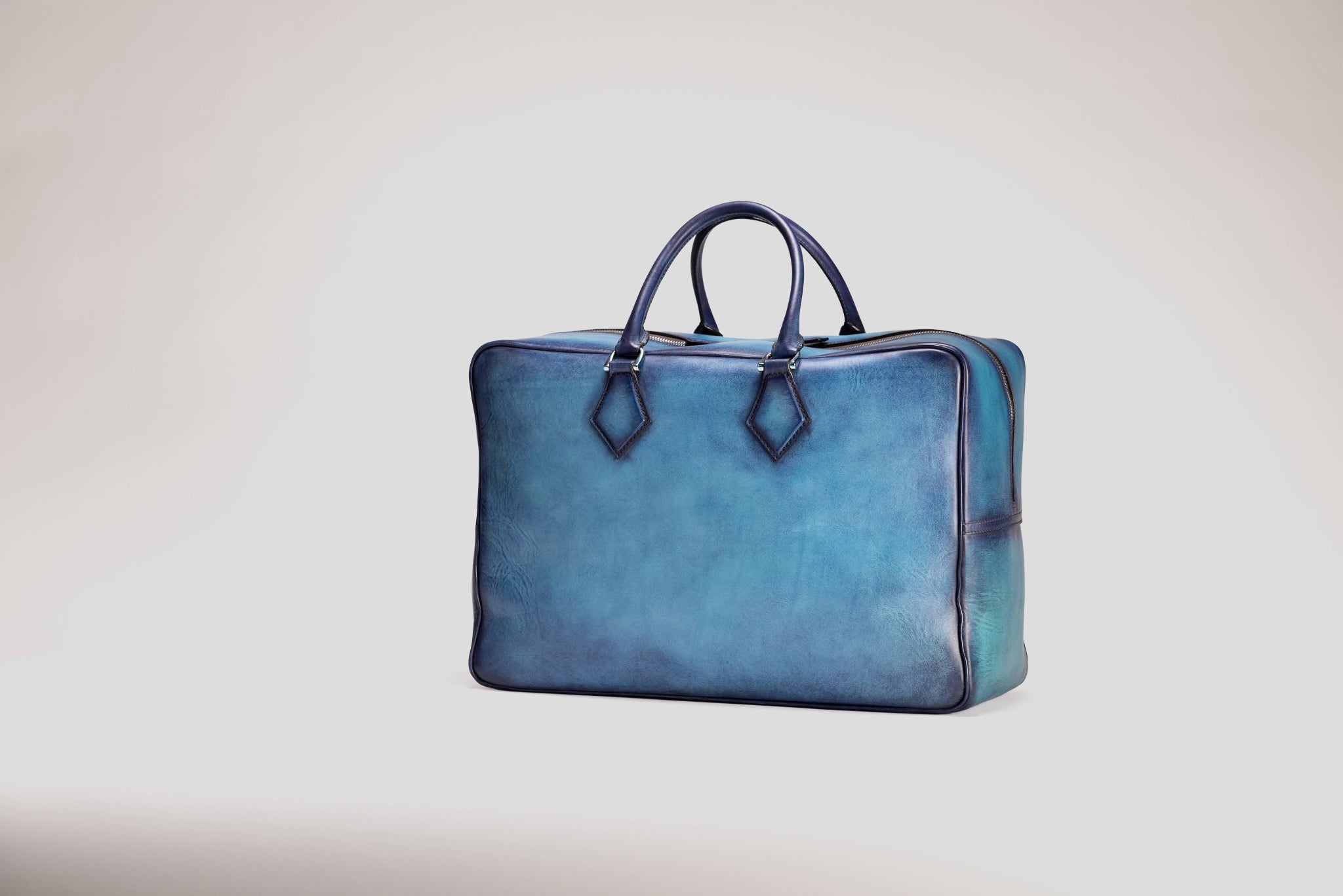 Bosphorus LeatherWeekender Bag - Patina Blue