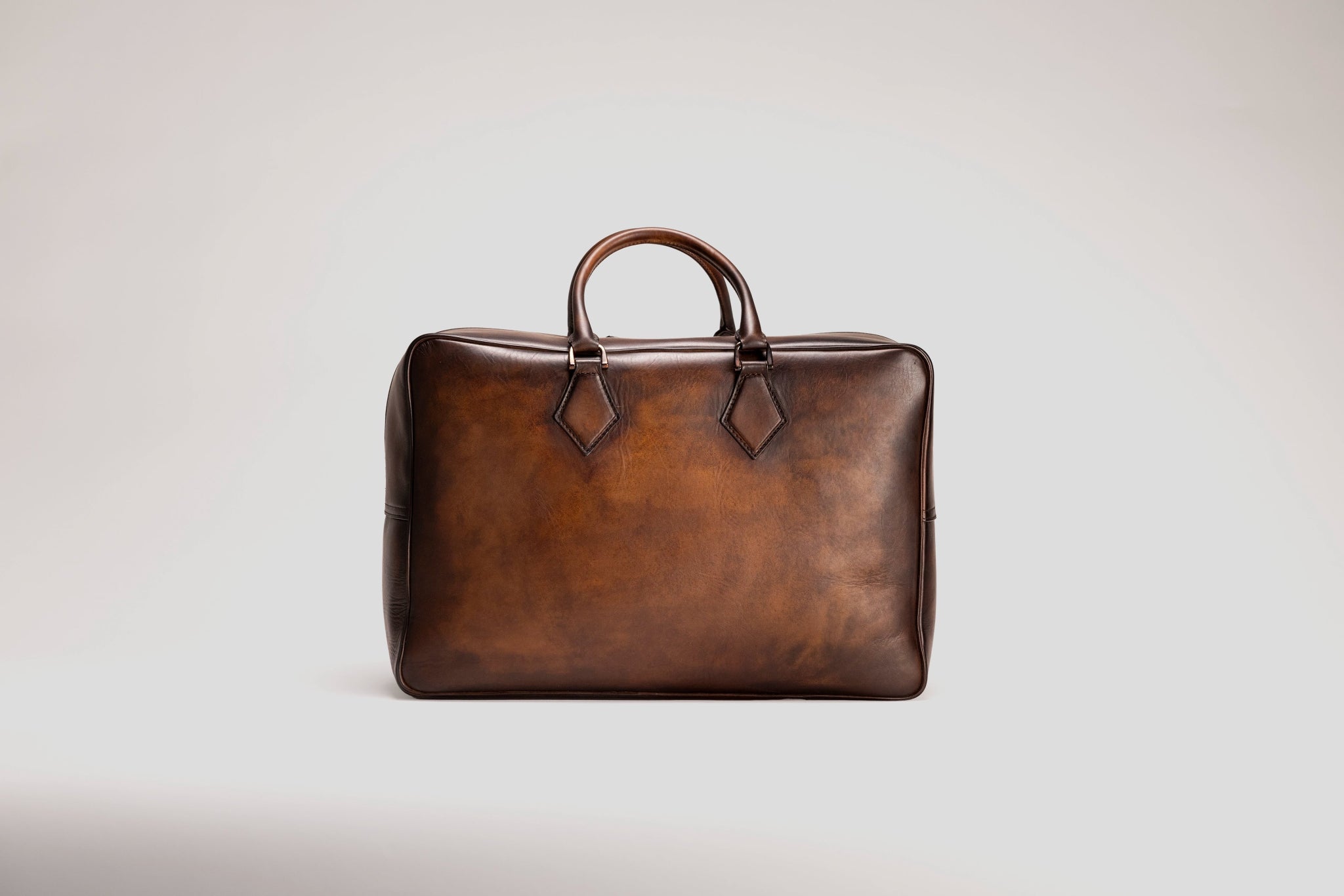 Bosphorus LeatherWeekender Bag - Patina Dark Brown