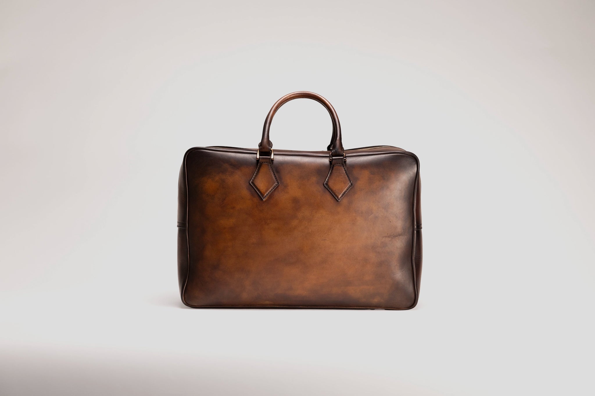 Bosphorus LeatherWeekender Bag - Patina Dark Brown