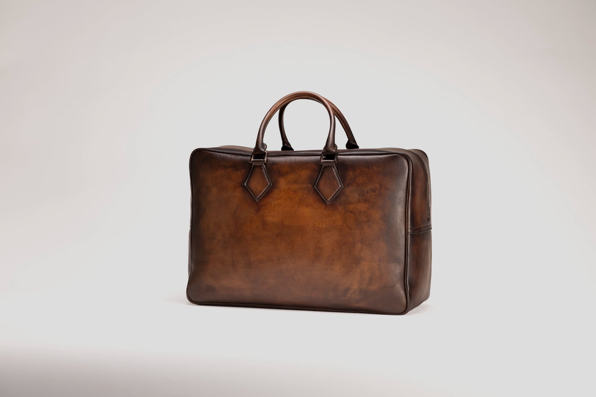 Bosphorus LeatherWeekender Bag - Patina Dark Brown