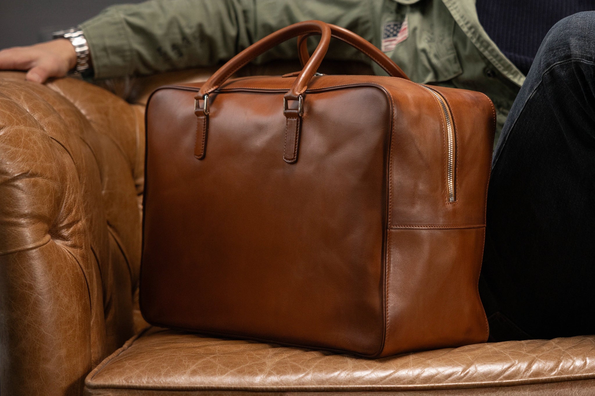 Bosphorus LeatherWeekender - Barenia Patina