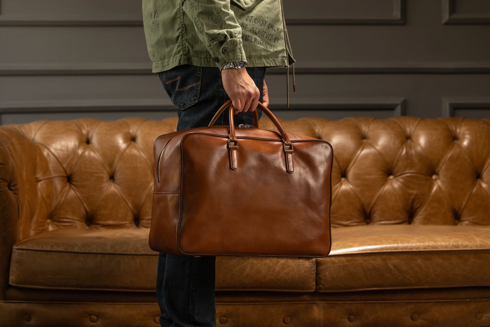 Bosphorus LeatherWeekender - Barenia Patina